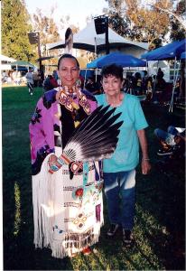 My mother and I at SCIC powwow, circa 2007. 
